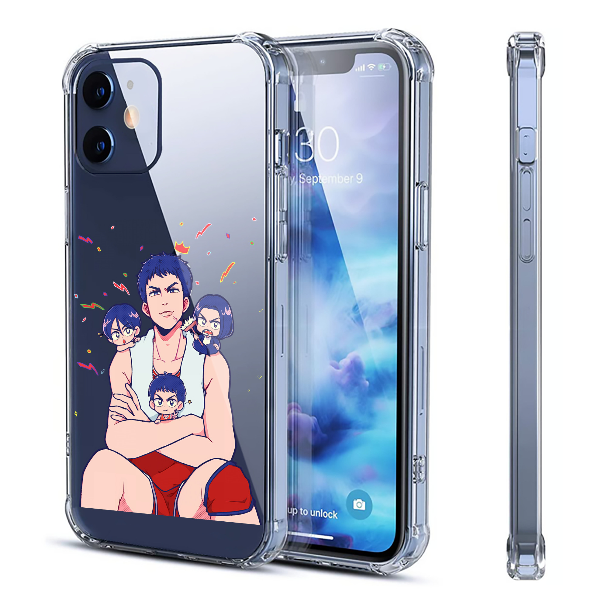 （画像用） SLAM DUNK／スラムダンク 【iPhone 12シリーズ対応】透明スマホケース（クリアソフトケース）